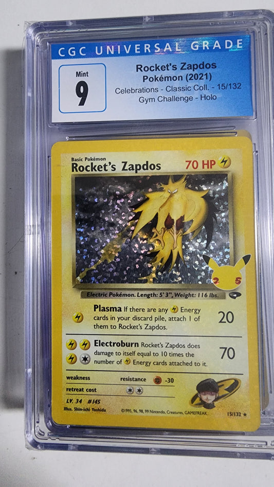 זאפדוס רוקט | Rocket's Zapdos | 9 | CGC